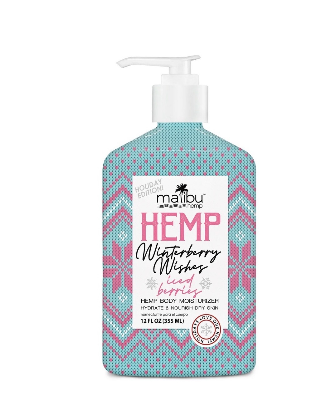 Malibu Hemp Winterberry Wishes Body Moisturizer - 12oz